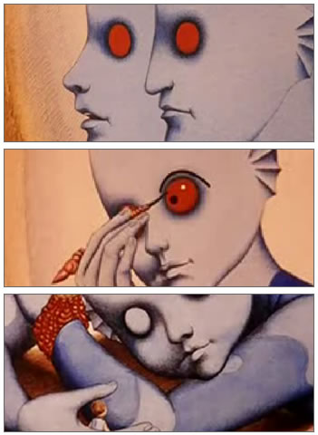 Fantastic planet. Animacion de los años 70. Rene Laloux animated trip.