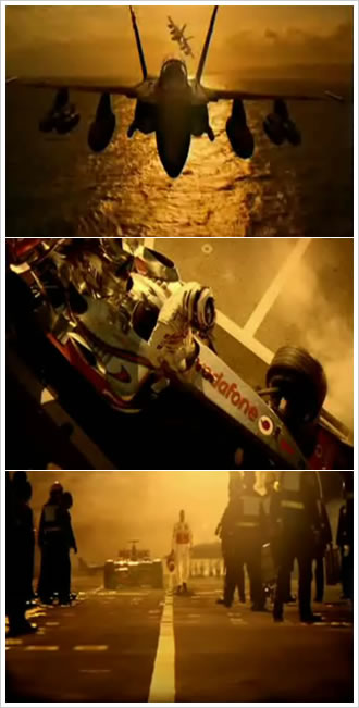 johnnie walker team with fernando alonso. Screenshots of the spot